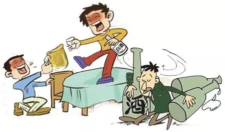第三,饮酒过量伤胃,肠,肝等内脏.