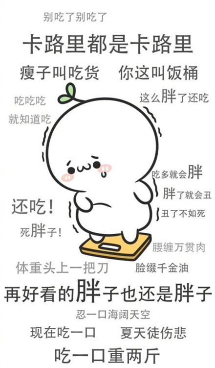 你有什么资格说我胖,你请我吃饭了吗?