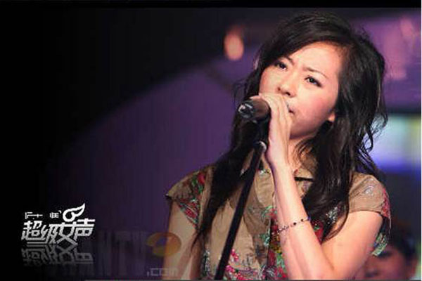 超级女声上的张靓颖