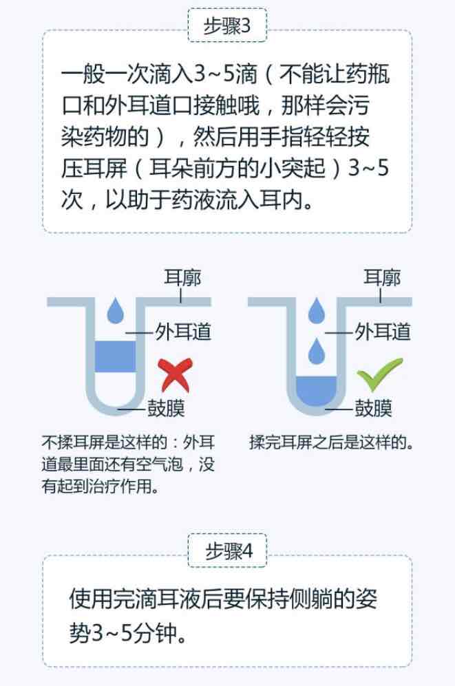 教你如何正确使用滴耳剂