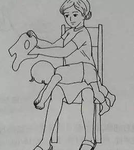 脑瘫患儿穿衣训练上