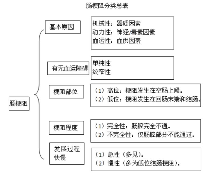 肠梗阻思维导图图片