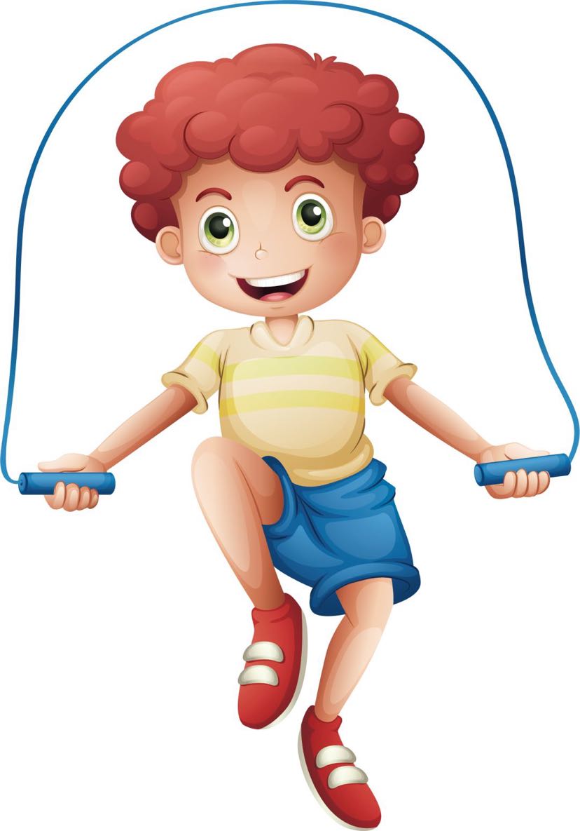 若孩子年龄较小,可以在户外跑跑跳跳,若孩子年龄稍大,建议选择跳绳