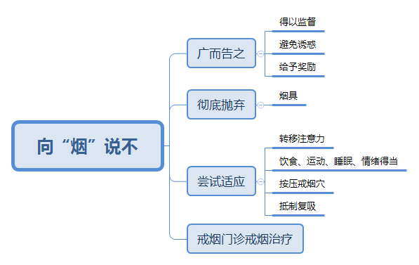 戒烟思维导图图片