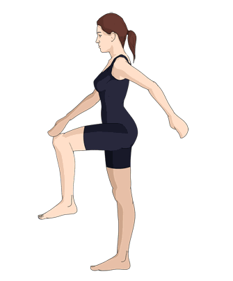 首先,咱们可以通过 闭眼原地踏步 走的方式来判断重心的偏移,在原地