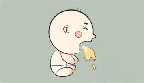 患儿出生后头两周吃奶,2~3周后,吃奶不久便呈喷射性呕吐,呕吐物中可有