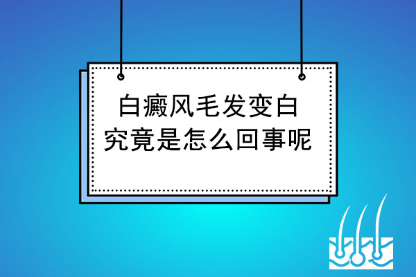 白癜风毛发变白究竟是怎么回事呢