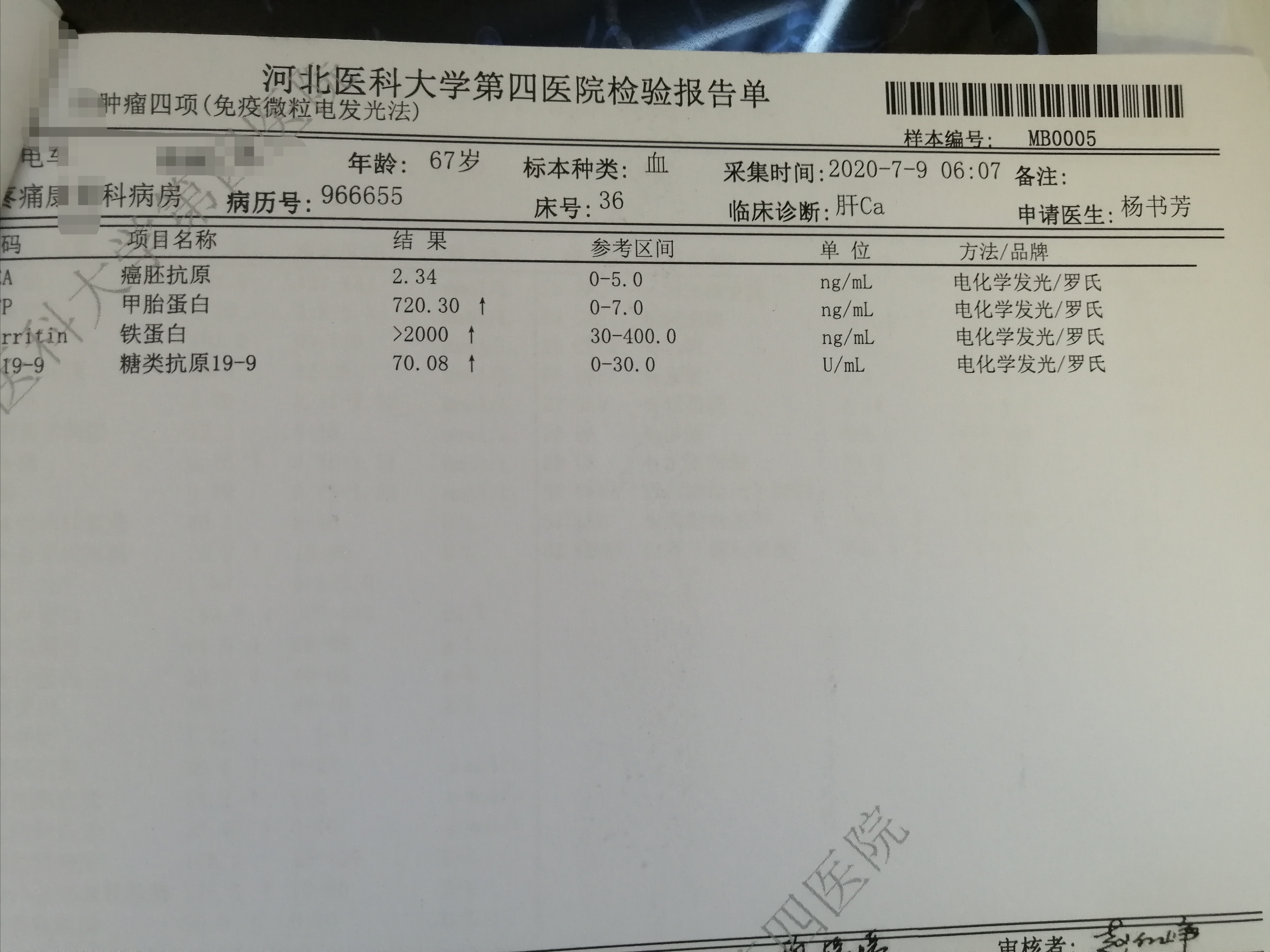 陈谦主任科普之原发性肝癌病例分享