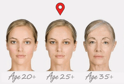 下巴部位的皮肤会渐渐失去弹性,下巴也会自然地留下纹路皱纹.