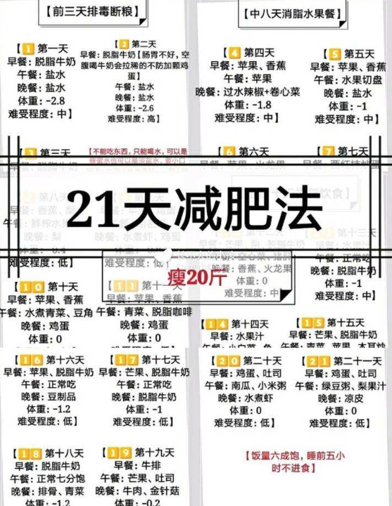 什麼是 21天減肥法,真的有這樣的減肥方法嗎?