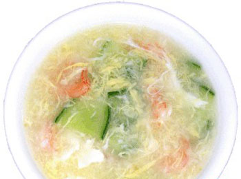 养肾食谱黄瓜虾仁羹