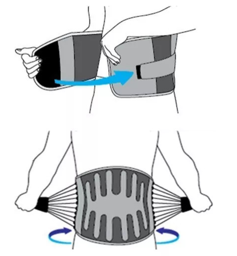 有腰椎间盘突出的情况,尽量不要时时刻刻都戴着腰围,因为戴着护腰会