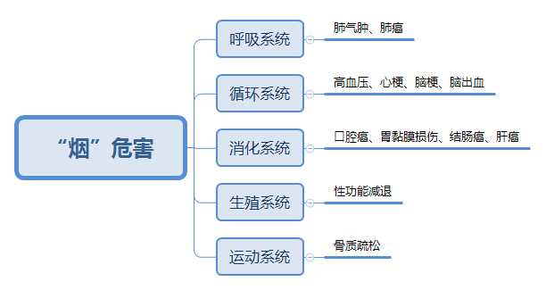 戒烟思维导图图片