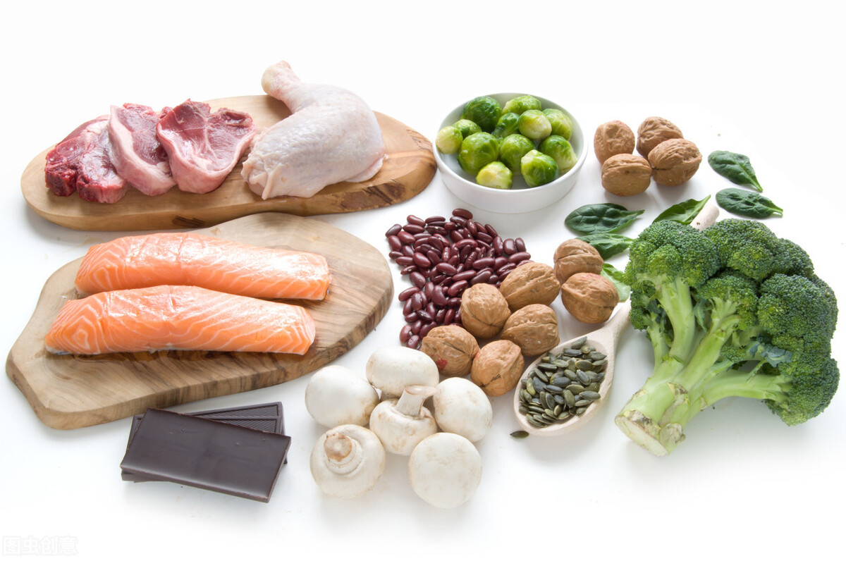 健康饮食肉蛋奶蔬菜高清摄影大图-千库网