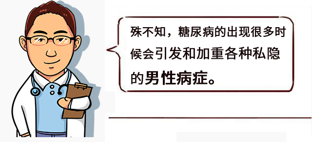 男科疾病患者為什麼要著重預防糖尿病?