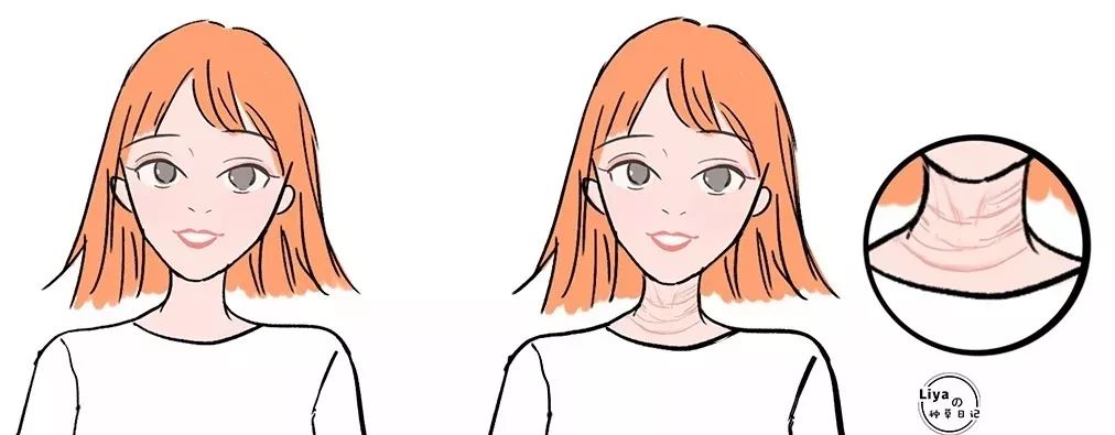 我这一脖子颈纹快能夹死蚊子了