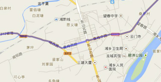 湘乡320国道绕城线图片