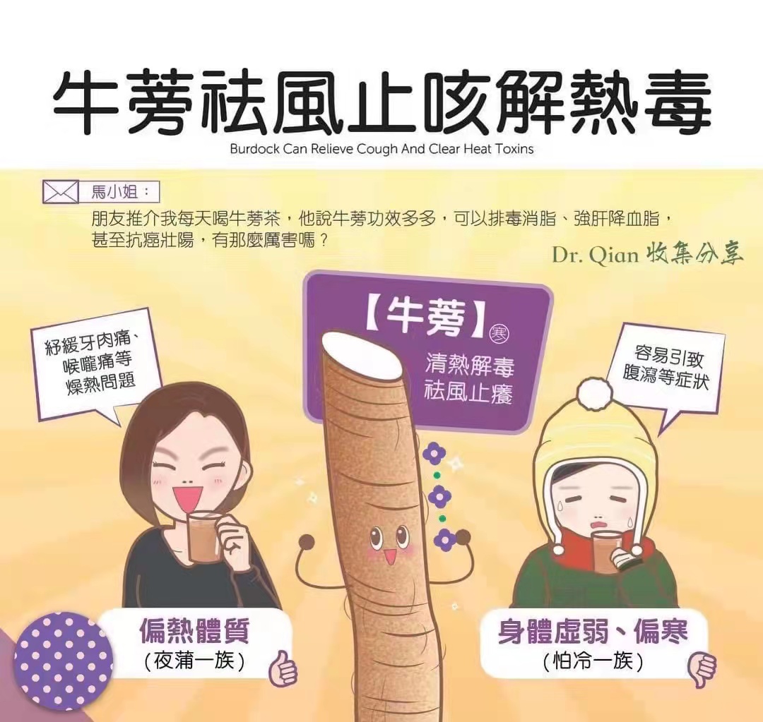 牛蒡茶解毒消脂好处多多 钱辉主治医师 爱问医生